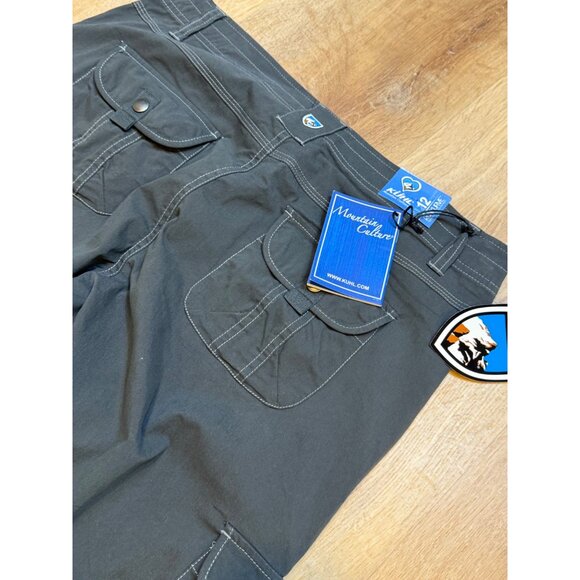 Kuhl Womens Hiking Cargo Pants Gray With Pockets & Adjustable Hem 12 NWT - Picture 8 of 8